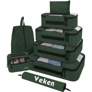 8Pcs Packing Cubes for Suitcases Organizer Bags Set for Travel Essential Bags